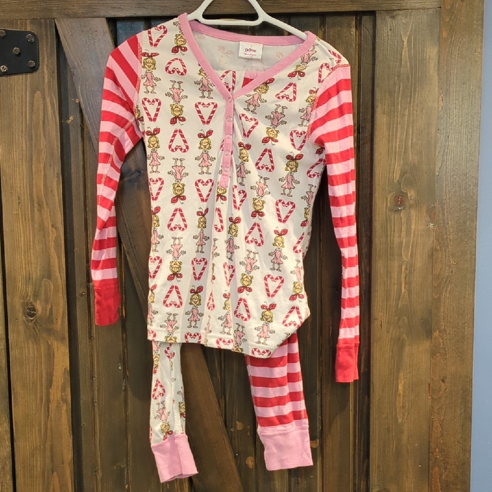 Hanna Andersson Cindy Lou Who Henley Pjs